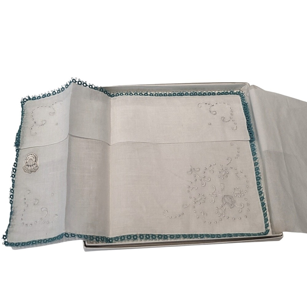 New Vintage Hankie Bridal Wedding Heirloom DESCO Orig Label